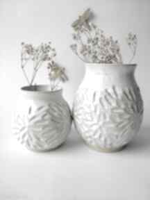 Zestaw z dwóch wazonów ceramicznych wazony kate maciukajc wazon, na kwiaty, prezent, ceramiczny