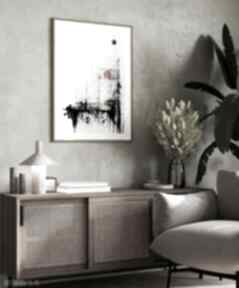 Plakat minimalistyczna abstrakcja - format 40x50 cm plakaty hogstudio, do salonu, modny