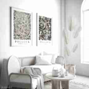 Pollock - zestaw format hogstudio plakat, do domu, salonu, modne plakaty, plakatów