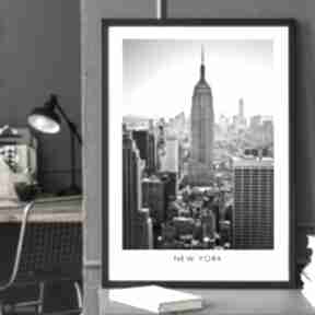 Plakat czarno biały - miasto new york 40x50 cm 8-2 0015 plakaty raspberryem, architektura