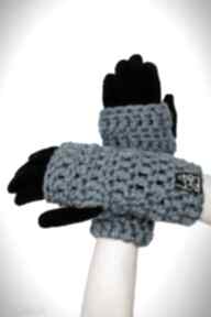Mitenki - rękawiczki - zestaw - komplet, zima prezent la czapa kabra