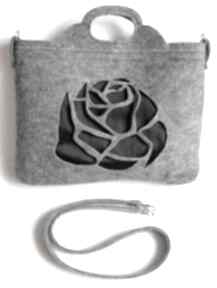 Róża czarna XL torebki camshella