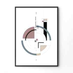 2 - format 50x70 cm hogstudio plakat, plakaty, mondrian, koło, geometria, geometryczne