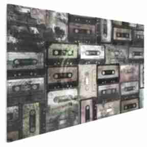 Obraz na płótnie - 120x80 cm 18301 vaku dsgn kasety, retro, oldschool, kolorowy, magnetofon