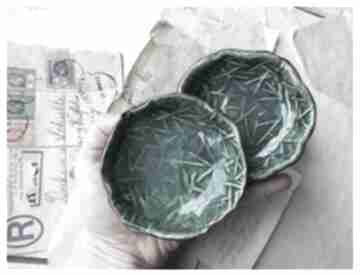 turkusowe z wzorem strukturalnym wylęgarnia pomysłów ceramika, miseczka