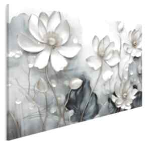 na płótnie - elegancki 120x80 cm 113301 vaku dsgn kwiaty, z kwiatami, art deko, deco, obraz