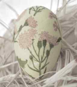 Mała w roślinne wzory witrażka pisanka, dekoracja, jajeczko wielkanocne, decoupage