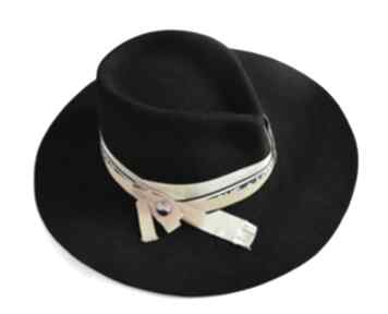 Czarna fedora kapelusze fascynatory kapelusz