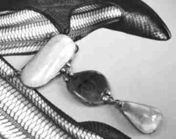 Długi naszyjnik chwost wisiorek z łańcuszkiem: ametyst i kryształ