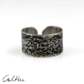 Piasek - 130620-06 # caltha pierścień, pierścionek, obrączka, mosiężny, złoty