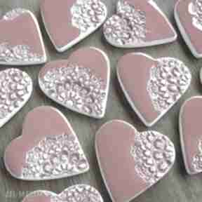 Ceramiczne serca - podziękowania weselne ceramika pracownia ako, serduszka, wesele, ślub