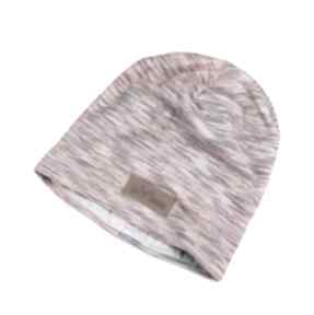 Melanżowa różowa czapka beanie ciepła unisex go deco