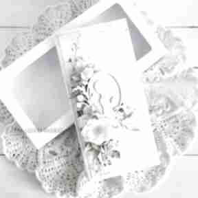 Pamiątka i św w pudełku, 834 scrapbooking kartki vairatka handmade, pierwsza