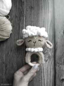 Zabawki becia szydelkuje grzechotka owieczka - szydełkowa