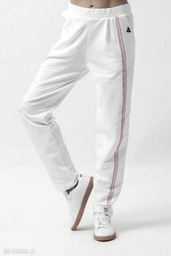 Spodnie damskie "megan" białe trzy foru spodenki, bawełniany dres, dresowe, wygodne