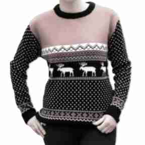 Upominek! Sweter świąteczny unisex - maszerujące renifery XS, S, M, L, XL swetry morago