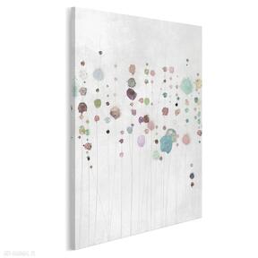 Obraz na płótnie - kolorowy kropki abstrakcja w pionie 50x70 cm 69903 vaku dsgn kwiaty, plamy