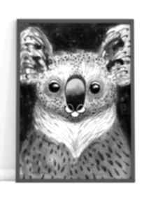 Plakat A2 - miś koala plakaty gabriela krawczyk, wydruk, grafika, ilustracja