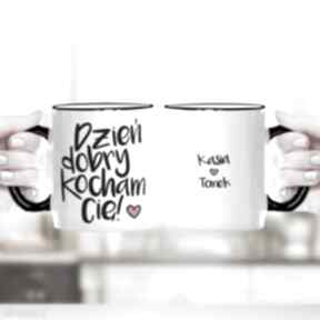 Dzień dobry, kocham cię - personalizowany ceramiczny kubek z nadrukiem kubki manufaktura