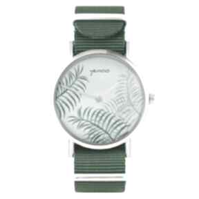 Zegarek - liście, palmy zielony, nylonowy zegarki yenoo, pasek, typ militarny, tropikalny