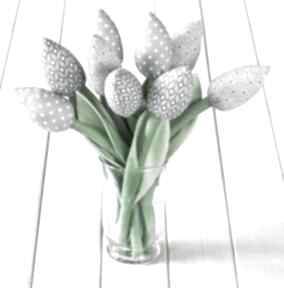 szary na dzień matki dekoracje myk studio bukiet, wiosna, kwiaty, tulipany z materiału
