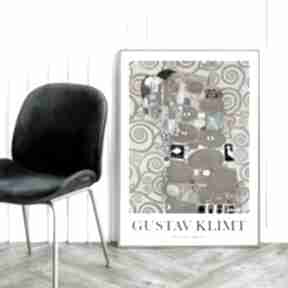 Gustav klimt fullfilment - plakat 50x70 cm plakaty hogstudio, dekoracje, nowoczesny obraz