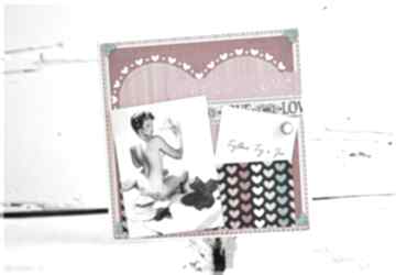 Kartka walentynkowa scrapbooking makama2