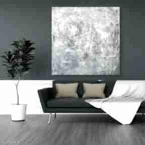 Obraz ręcznie malowany 90x90 by ferens abstrakcyjny, akryl na płótnie - nowoczesna abstrakcja