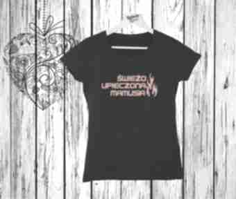 Koszulka z nadrukiem ciążowym, dla kobiety, manufaktura koszulek ciążowe, ciąża, mama