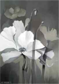 Rozkwit abstrakcji, obraz olejny joannatkrol kwiaty, natura obrazy