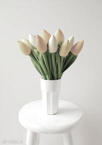 Bukiet bawełnianych tulipanów dekoracje jobuko tulipany