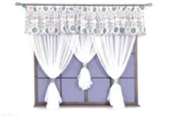 Komplet okienny fabio dekoracje gabiell firana, firanka, dookna, woal, lambrekin, okna