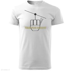 art by oliwia wysocka - czas na biała tatromaniacy koszulka, time for height t-shirt, kolejka