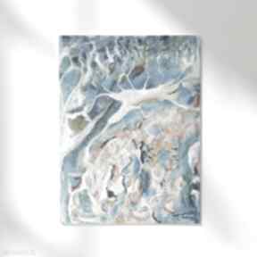 "morskie światło" 80x60 cm kokumo art obraz akrylowy, abstrakcyjny