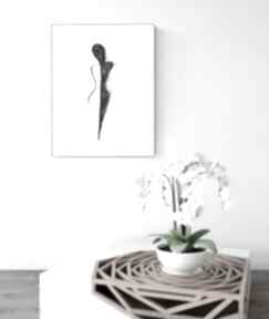 30x40 cm wykonana ręcznie - elegancki minimalizm, obraz do art krystyna siwek autorskie
