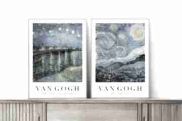 Vincent van starry night - zestaw 40x50 cm hogstudio plakat, plakatów, plakaty, gogh