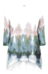 Letni sweterek S m, L xl bluzki bellafeltro sweter, drukowany, print, tie, dye