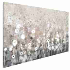 Obraz na płótnie - ogród kwiaty abstrakcja 120x80 cm 62101 vaku dsgn - nowoczesny, rośliny