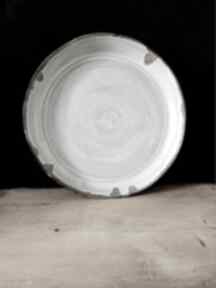 Patera rustykalna biała creo talerz, rękodzieło, ceramika, na stoł, prezent