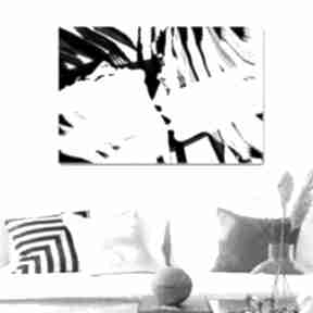 Obraz czarno biała miłość 120x80 nowoczesna grafika drukowana renata bułkszas obrazy ludzie