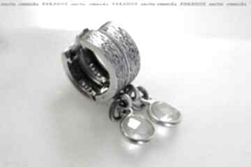 Kryształ srebro zawieszki koła anetta zimnicka