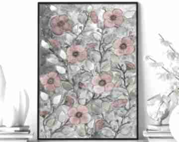 Kwiaty A2 małgorzata domańska plakaty, ilustracja, akwarele, kwiat
