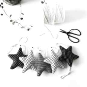 Girlanda gwiazdkowa black&white gwiazdki stars gwiazdeczki