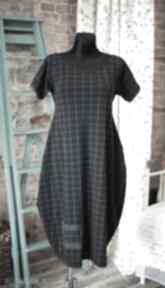 Krata retro sukienka motyw dresowa tunika luźna śliczna fason