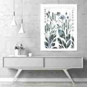 Obraz ręcznie malowany, do salonu, abstrakcja do jadalni: motyw kwiatowy, do biura