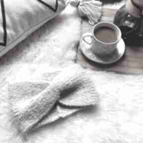 Opaska z alpaki czapki s g knitwear opaska, zimowa na drutach