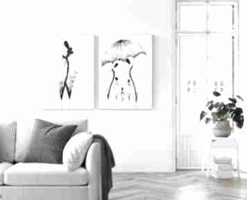 Zamówienie 2 50x70 cm dom mini mal art minimalizm, do salonu, obrazy grafiki, sypialni