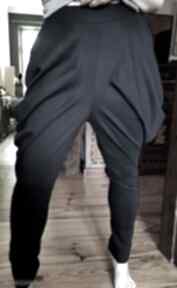 Spodnie alladyny szyte, materiał dzianina bawełna, pas na gumke do 70cm, biodra luźne, udo 66cm