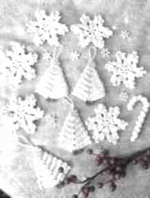 Święta prezenty! Zestaw choinkowy dekoracje świąteczne sznurkowelove ozdoby, śnieżynki
