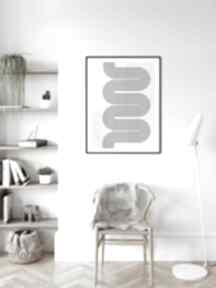 Plakat abstrakcyjny japandi no 1 plakaty myscandi skandynawski - minimalistyczny